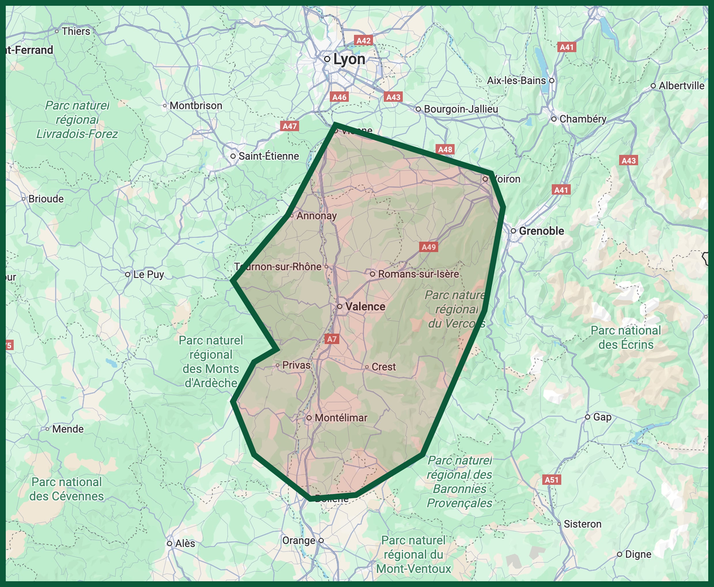 Teradic nuisible: Zones d'interventions