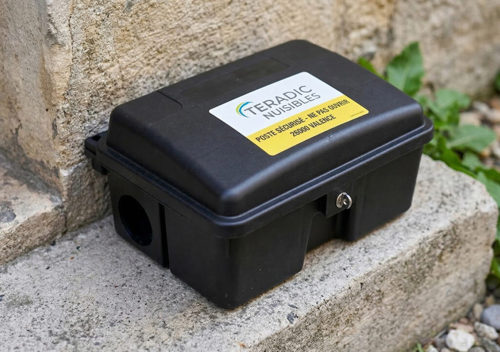 Poste d'appâtage sécurisé contre les rats et souris - Teradic Valence